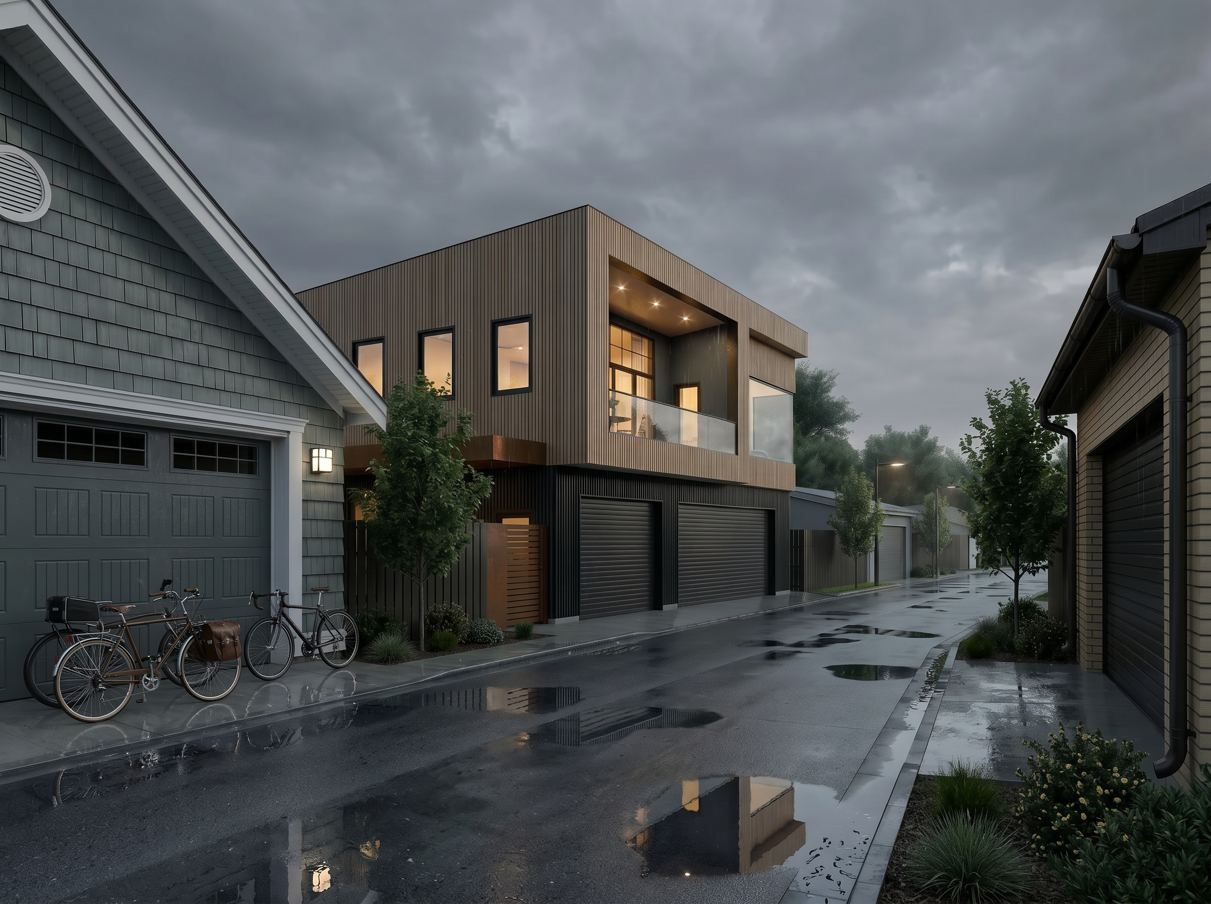 Laneway house exterior, Vancouver